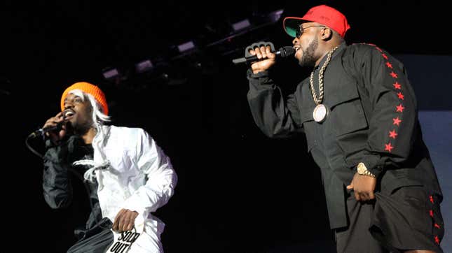 Andre 3000  and Big Boi of Outkast at the Coachella Festival on April 18, 2014.