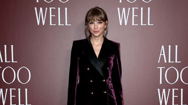 Taylor Swift attends the New York premiere for All Too Well