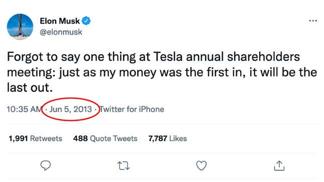 Imagen para el artículo titulado Elon Musk vende $ 6.9 mil millones en acciones de Tesla a pesar de decir que no vendería más
