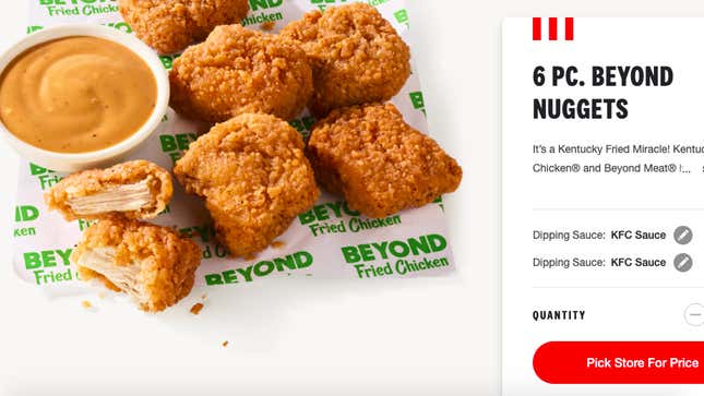 Image for article titled KFC’s Beyond Fried Chicken took literal years to get here