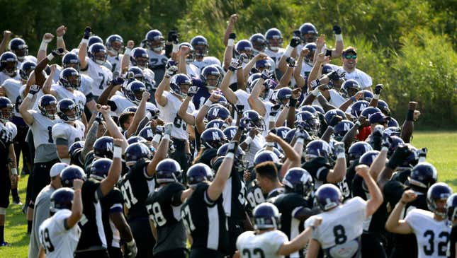 Northwestern football players were denied the right to organize by the NLRB in 2015.