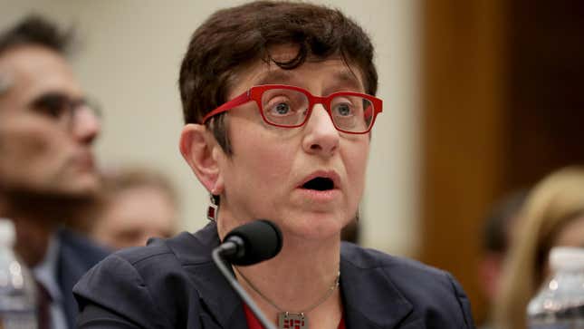 Gigi Sohn, Biden's nominee for the fifth slot on the Federal Communications Commission, testifying before the House Judiciary Committee's antitrust subcommittee on March 12, 2019.