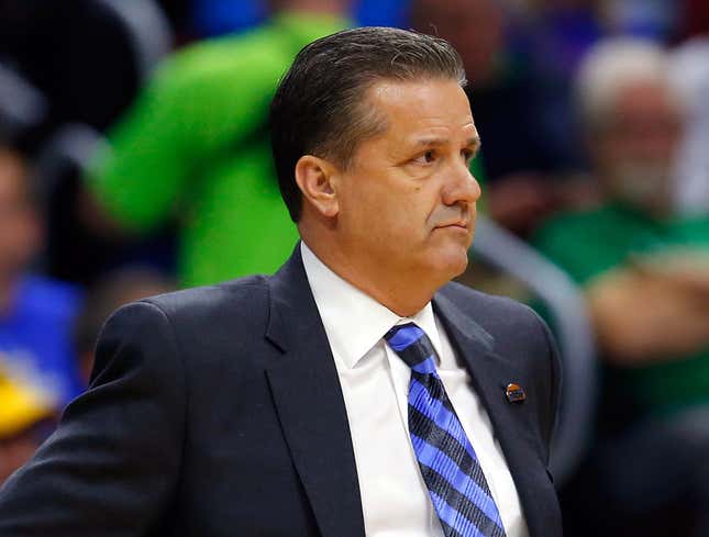 Image for article titled John Calipari Hoping Kentucky Stars Stick Around For Rest Of Tournament