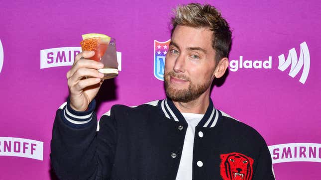 Lance Bass poses for photos on the red carpet at the Super Bowl LVII: A Night Of Pride with GLAAD and NFL held at the Sheraton Downtown in Phoenix, Arizona on Feb. 8, 2023. 