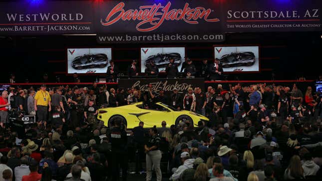 Image for article titled The First 2023 Chevy Corvette Z06 Sells For $3.6 Million At Auction