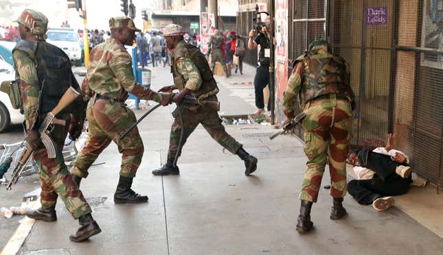 Zimbabwe election: Military intervention, protests leave three dead