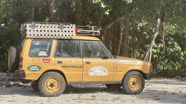 Image for article titled You Can Own A Land Rover Discovery That Actually Survived The Camel Trophy