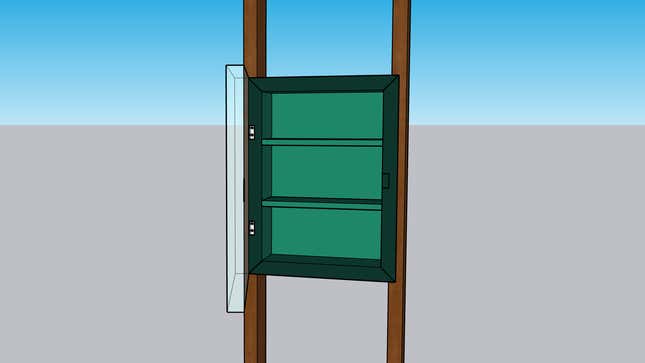 Image for article titled You Can Build a Hidden Cupboard Into a Wall