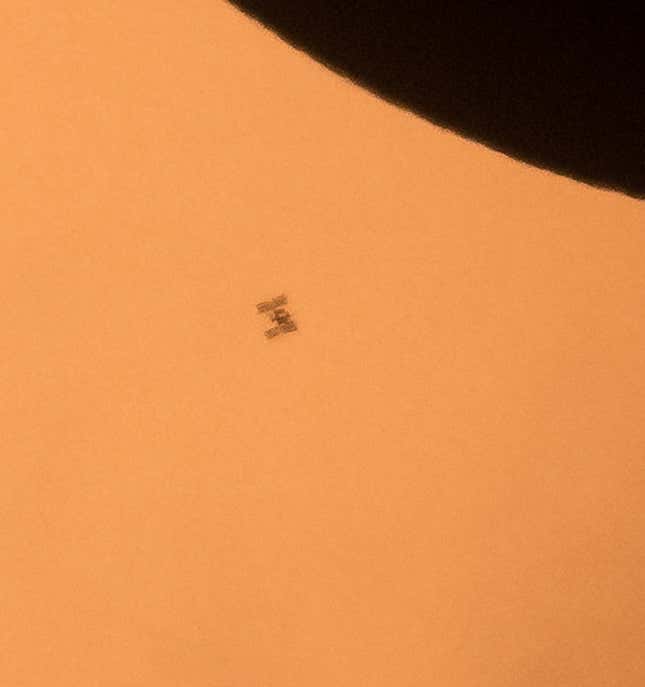 Could be mistaken for a sun spot.
