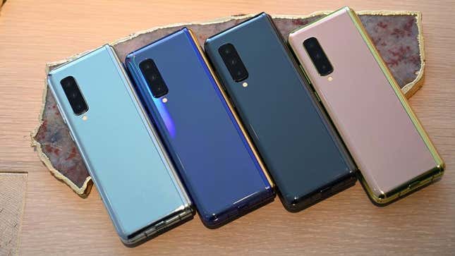 Hay cuatro colores diferentes para el Galaxy Fold
Foto: Sam Rutherford (Gizmodo)