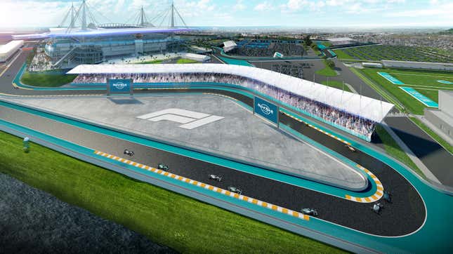 Image for article titled F1 Strikes Preliminary Deal To Hold 2021 Race At Miami Dolphins Stadium