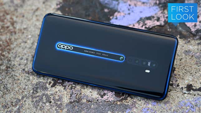 Image for article titled A Shark Fin and Ceramic Nipple Make the Oppo Reno 2 Wacky, Yet Sophisticated
