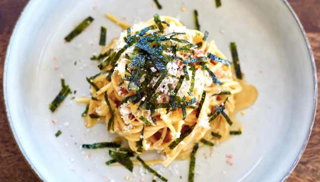 Miso-Butter Spaghetti Carbonara