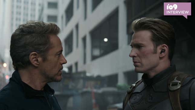 Tony Stark and Steve Rogers share a moment in Avengers: Endgame.