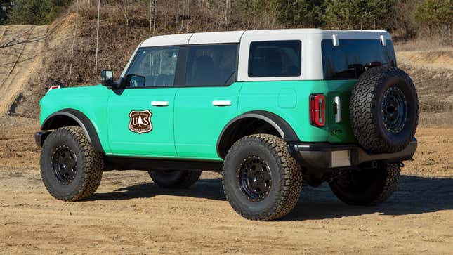 Image for article titled The 2021 Ford Bronco Needed To Be Rendered As A U.S. Forest Service Vehicle
