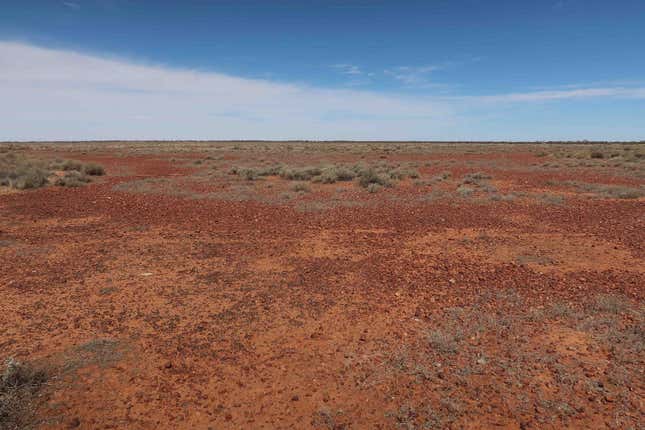 A candidate recovery site in Australia’s Woomera Prohibited Area (WPA).