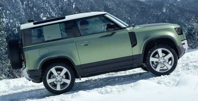Image for article titled The 2020 Land Rover Defender 90 Offers A Huge Fake Pillar And It's Just Bizarre