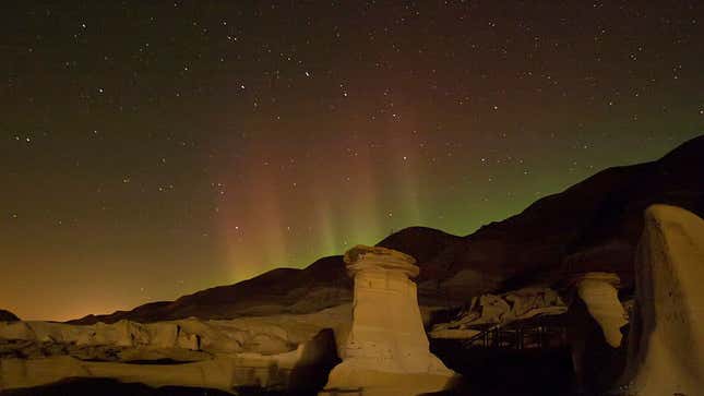 The aurora in Alberta, Canada.