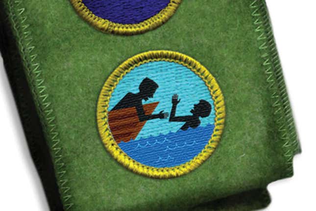 Image for article titled Troop Leader Awards Boy Scout With &#39;Tried To Save Best Friend&#39; Badge