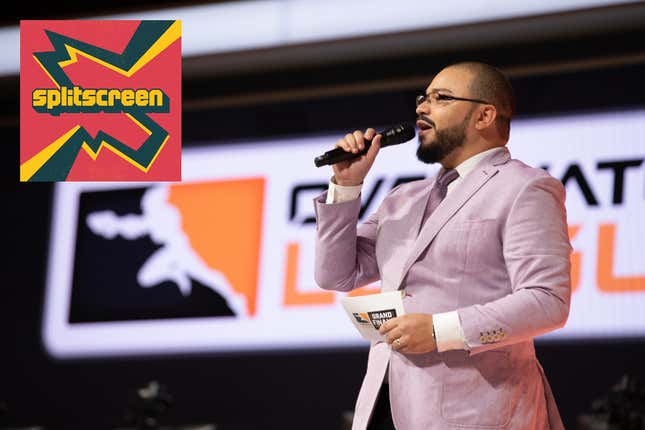 Alex “Golden Boy” Mendez hosts the sold-out Overwatch League Grand Finals at the Barclays Center in New York.