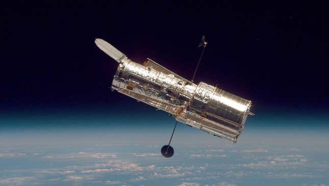 Image for article titled Hubble Telescope Desperately Struggling To Contact NASA After Witnessing Murder On Ganymede