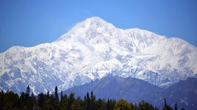 A view of Denali, formerly known as Mt. McKinley.