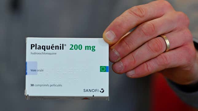 In France, hydroxychloroquine is sold by the pharmaceutical company Sanofi as Plaquénil.