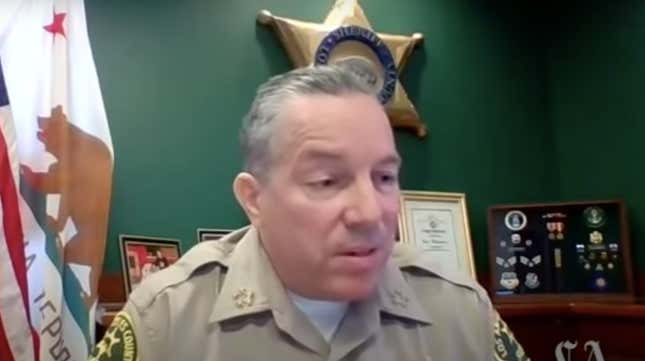 Image for article titled L.A. Sheriff Uses Sexist Slur Against County Supervisor in Facebook Live Rant