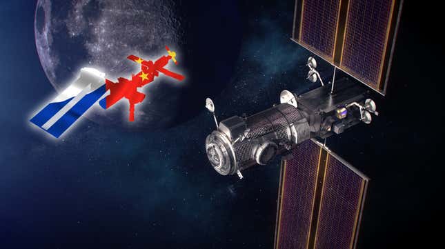 Image for article titled China And Russia Agree To Partner Up On A Lunar Orbiting Space Station Alongside NASA&#39;s Planned Lunar Station