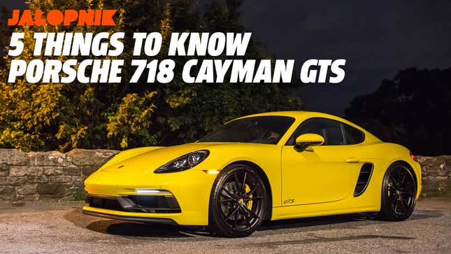Five Things to Know About the Violently Yellow 2018 Porsche 718 Cayman GTS