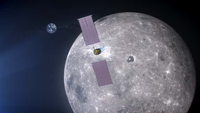 Artists’ concept of the Lunar Gateway power and propulsion element.