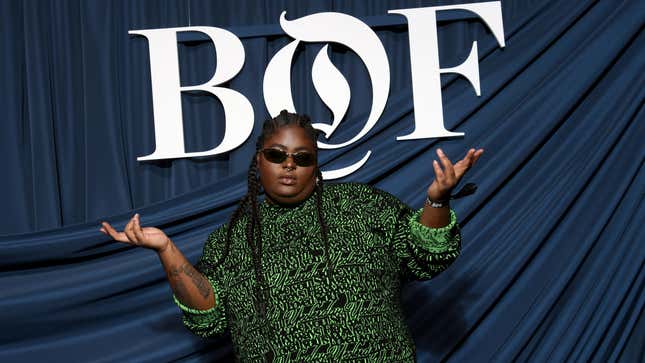 Chika attends the #BoF500 gala during Paris Fashion Week Spring/Summer 2020 at Hotel de Ville on September 30, 2019 in Paris, France.