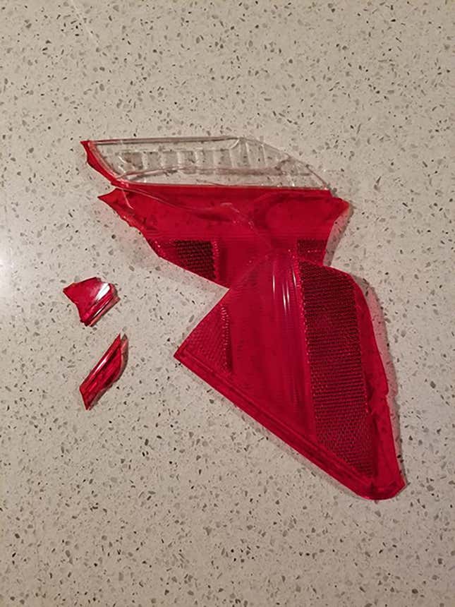 Image for article titled Can You ID This Shattered Tail Light From A Parking Garage Accident?