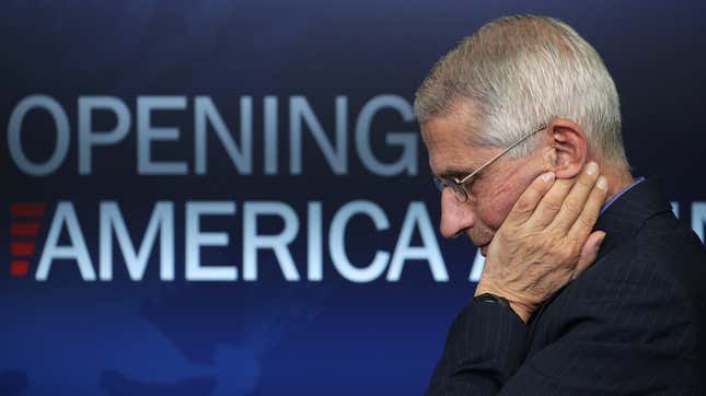 Image for article titled How to Watch Dr. Fauci Testify About &#39;Reopening America&#39; on YouTube, Facebook, and More