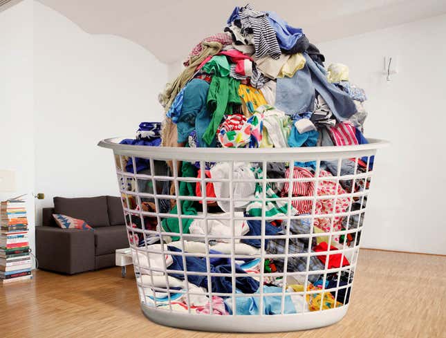 Image for article titled Sterilite Unveils New 200-Bushel Laundry Basket For People Who Prefer To Put Off Washing Their Clothes Indefinitely