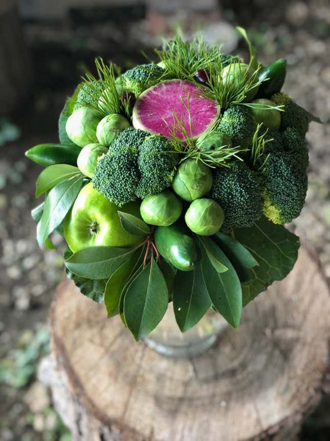 Image for article titled Edible bouquets for hipster foodies are here and god they look awful