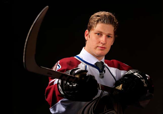 Nathan MacKinnon’s demeanor is of someone who learned all the wrong lessons about “The Last Dance.”