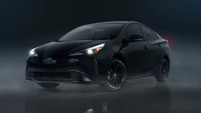 Image for article titled Toyota&#39;s Latest Weird Appearance Package Is A Fully Blacked-Out Prius
