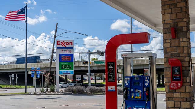 Gas prices at an Exxon Station in Houston, Texas on July 29th.