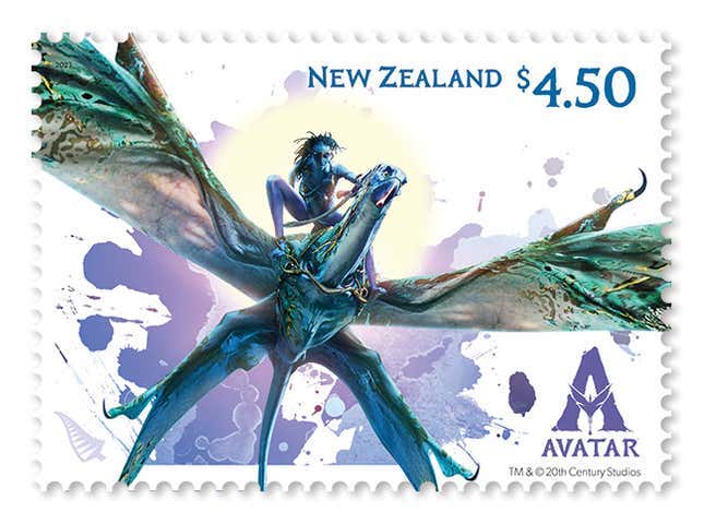Imagen para el artículo titulado Nueva Zelanda lanza una colección de sellos para celebrar Avatar: The Way of Water