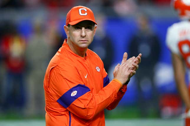Dabo Swinney said something that now seems incredibly stupid in hindsight? Unbelievable.