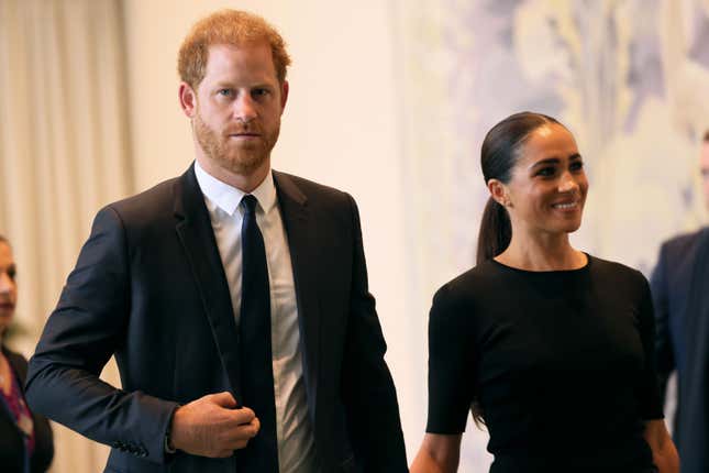 Image for article titled Harry and Meghan in NYC Today to Honor Nelson Mandela