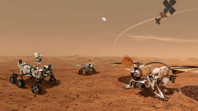 Image for article titled NASA Wants To Bring Pieces Of Mars Down To Earth