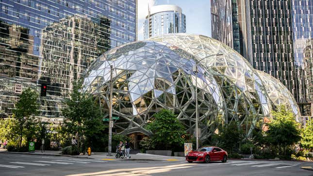 The Spheres—Amazon’s corporate headquarters—in Seattle. 