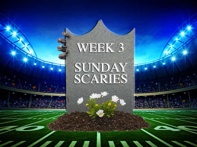 Image for article titled Sunday Scaries: After going 4-0 last week, here are my Week 3 bets you should avoid