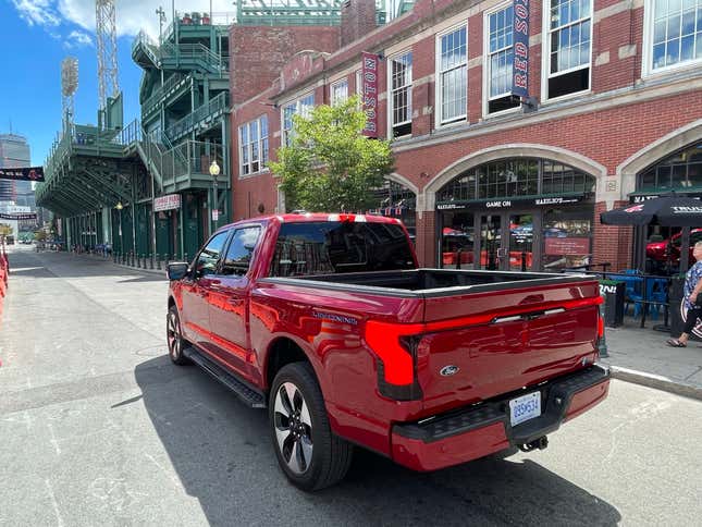 Image for article titled Road-Tripping a Ford F-150 Lightning to Fenway Park