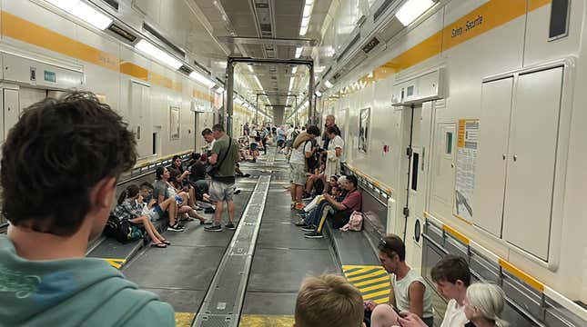 Image for article titled Train Passengers Stranded Inside 31-Mile English Channel Tunnel For 5 Hours