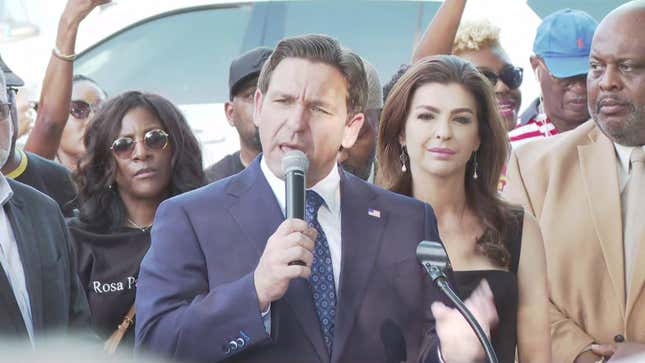 Image for article titled GOP Presidential Candidate Ron DeSantis Has The Blood of Jacksonville&#39;s Black Community On His Hands