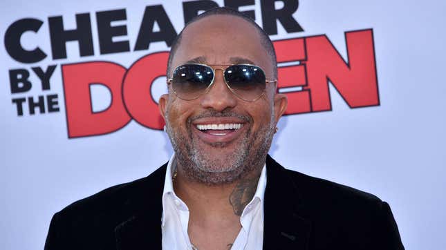 Kenya Barris arrives for the “Cheaper by the Dozen” Disney premiere in Hollywood, California, March 16, 2022.