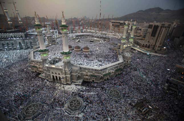Image for article titled The Hajj’s massive scale, seen from the air